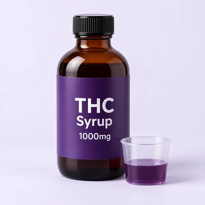 THC Syrup 1000mg packaging