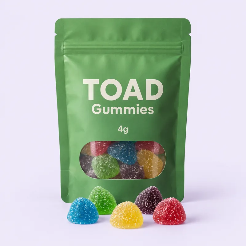 TOAD Gummies 4g packaging