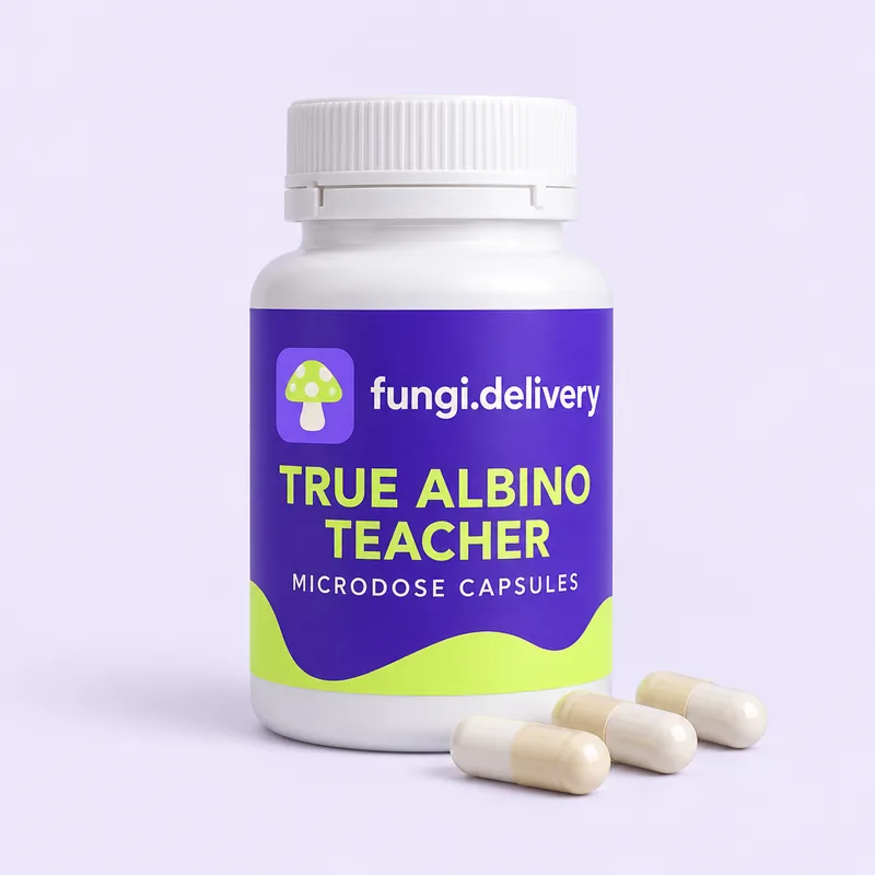 True Albino Teacher Capsules packaging